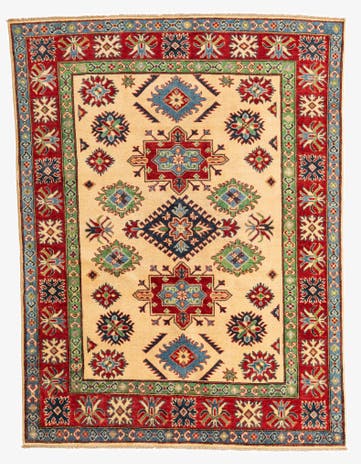 5' x 6' 8 Hand Knotted Kazak Rug