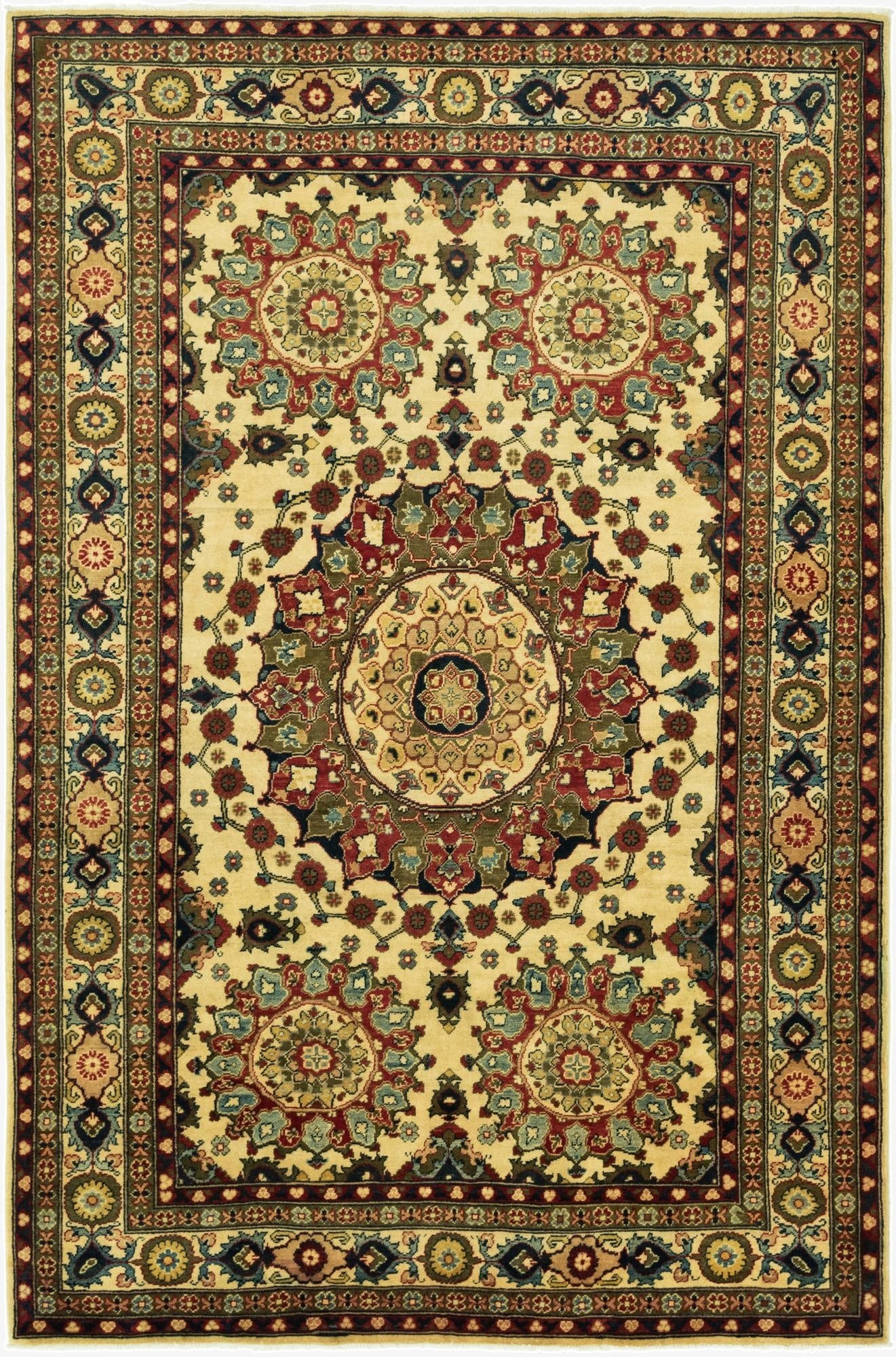 6' 7 x 10' 2  Hand Knotted Kazak Rug