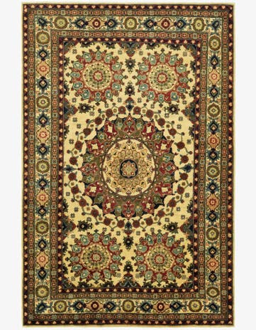 6' 7 x 10' 2 Hand Knotted Kazak Rug