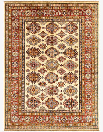 4' 11 x 6' 8 Kazak Wool Rug