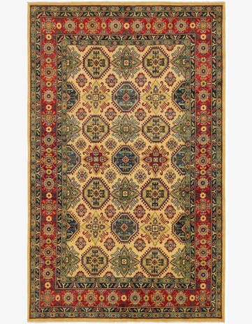 6' x 9' 11 Hand Knotted Kazak Rug