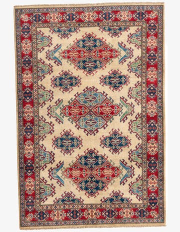 4' 1 x 6' Hand Knotted Kazak Rug
