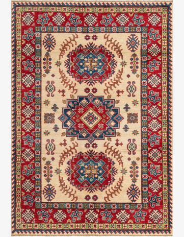 4' 2 x 6' Hand Knotted Kazak Rug