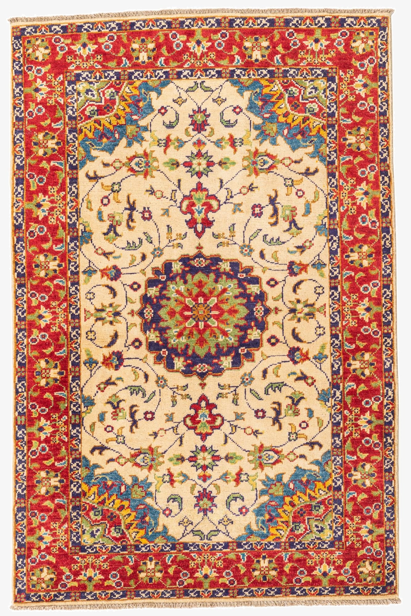 3' 2 x 5'  Hand Knotted Kazak Rug