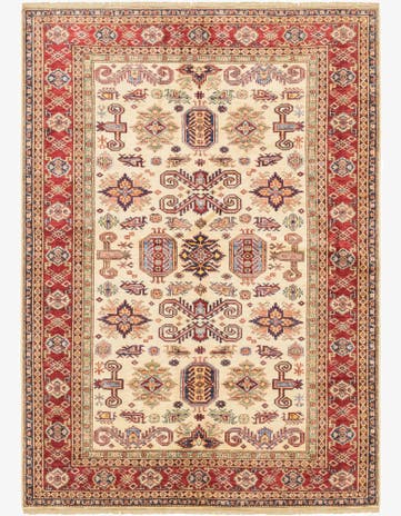 5' 7 x 8' 10 Hand Knotted Kazak Oriental Rug