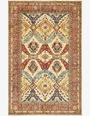6' 8 x 10' 4 Hand Knotted Kazak Oriental Rug