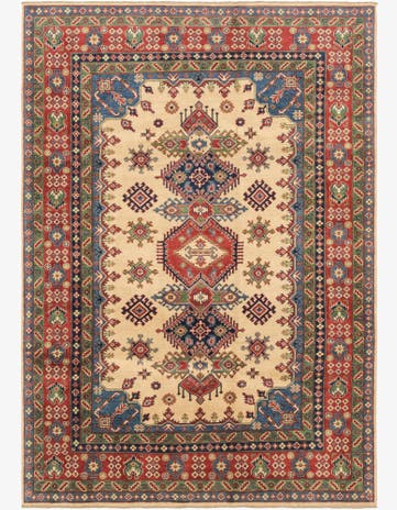 6' 8 x 9' 7 Hand Knotted Kazak Rug