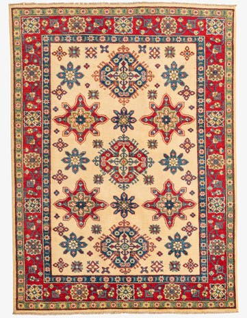 4' 10 x 6' 7 Hand Knotted Kazak Rug