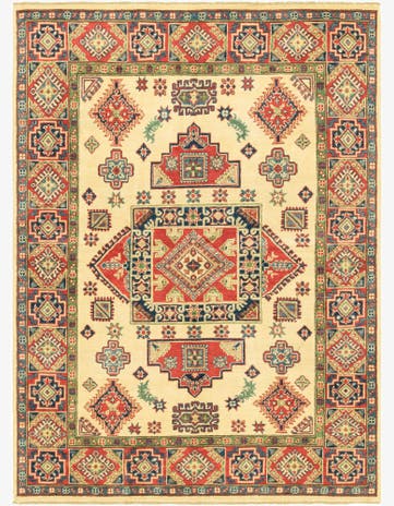 5' 6 x 7' 7 Hand Knotted Kazak Rug