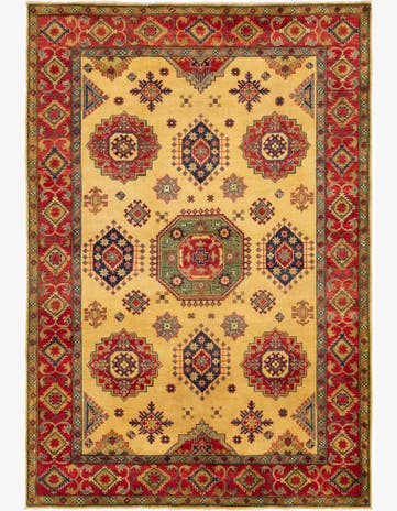 6' 7 x 9' 8 Hand Knotted Kazak Rug