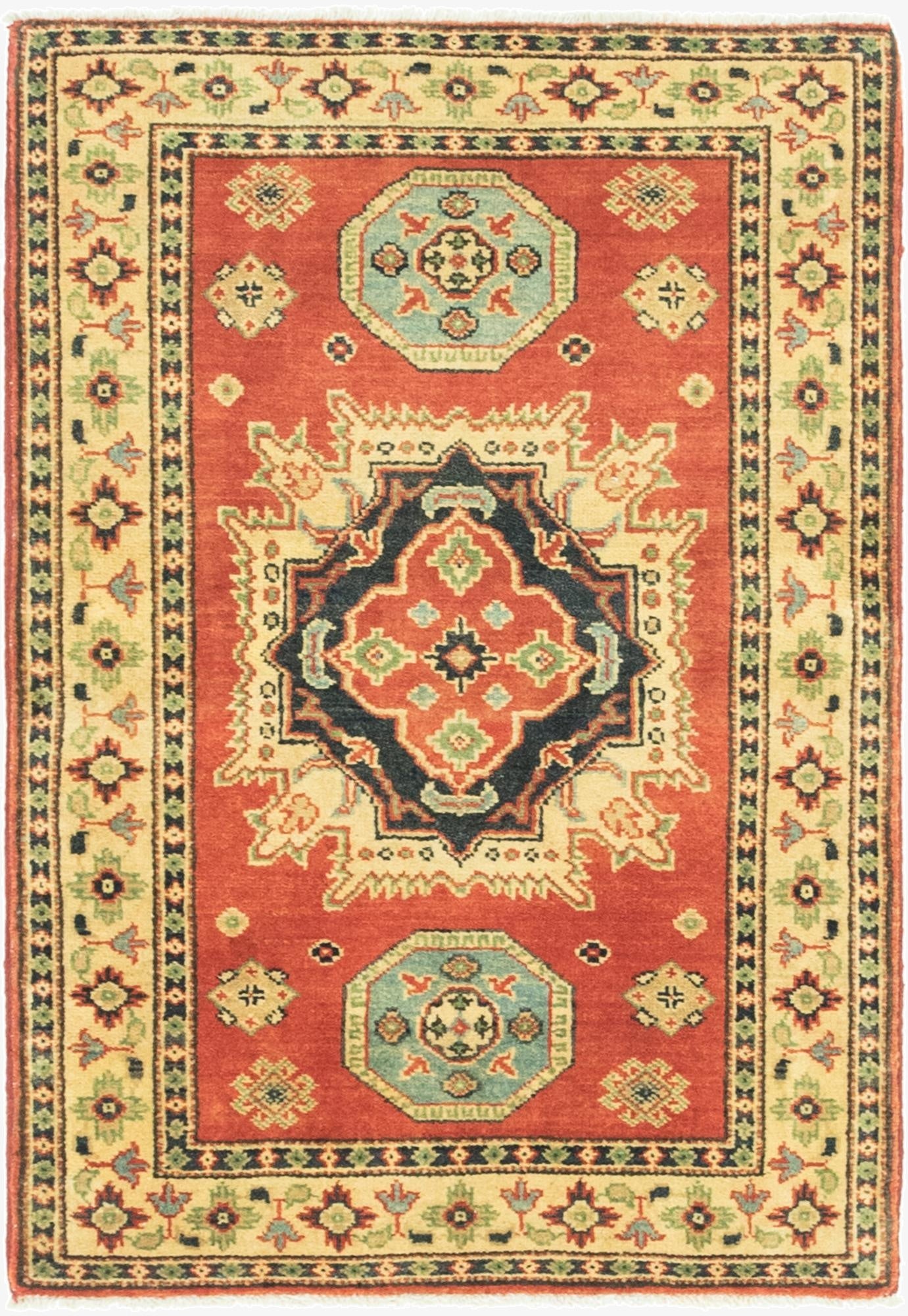 2' 9 x 4'  Hand Knotted Kazak Rug