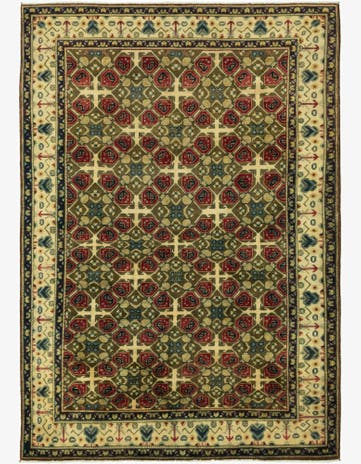 6' 9 x 9' 9 Hand Knotted Kazak Rug