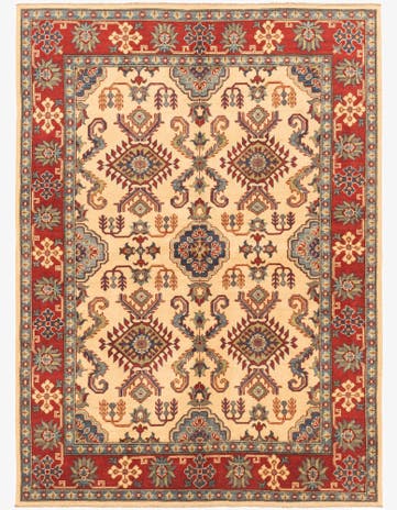 5' 8 x 7' 10 Hand Knotted Kazak Rug