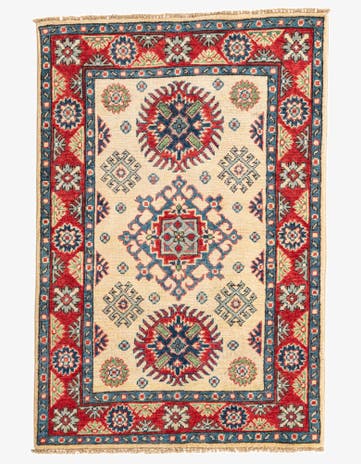 2' 8 x 4' Hand Knotted Kazak Rug