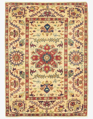 2' 9 x 4' Hand Knotted Kazak Rug