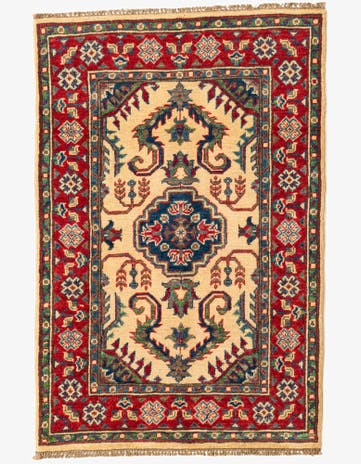 2' 8 x 4' 1 Hand Knotted Kazak Rug