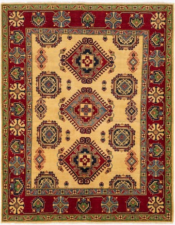 6' x 7' 9 Hand Knotted Kazak Rug