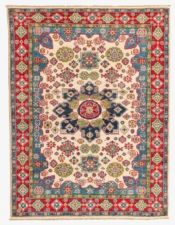 5' 2 x 6' 8 Hand Knotted Kazak Rug