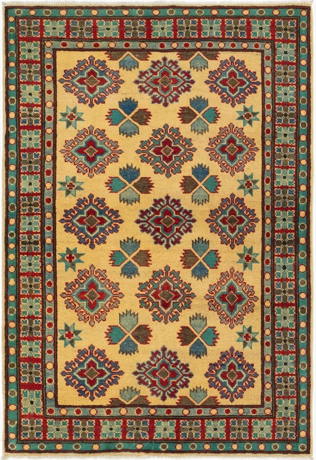 3' 3 x 4' 8  Hand Knotted Kazak Rug