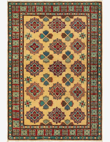 3' 3 x 4' 8 Hand Knotted Kazak Rug