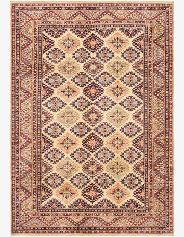 5' 8 x 8' 3 Hand Knotted Kazak Oriental Rug