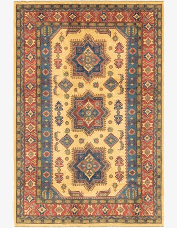 6' 8 x 10' Hand Knotted Kazak Rug