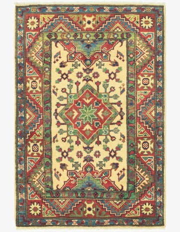 2' 9 x 4' 2 Hand Knotted Kazak Rug