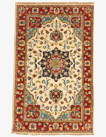 2' 6 x 4' 1 Hand Knotted Kazak Rug