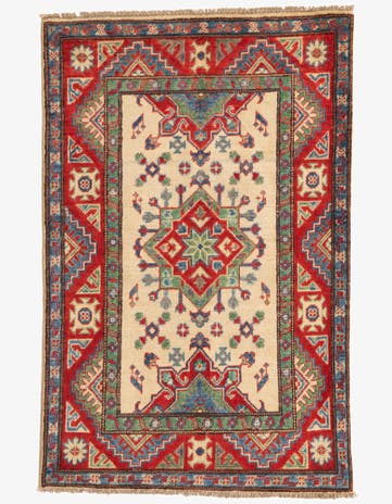 2' 9 x 4' 3 Hand Knotted Kazak Rug