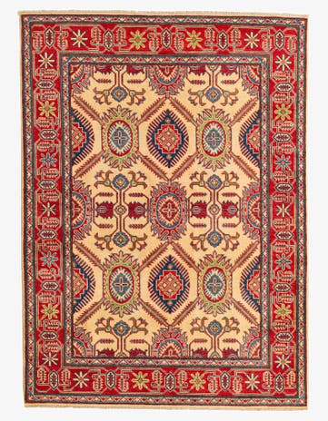 5' x 7' Hand Knotted Kazak Rug