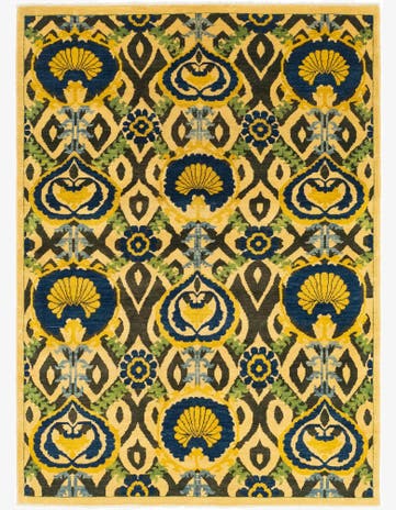 4' 10 x 6' 9 Hand Knotted Kazak Rug