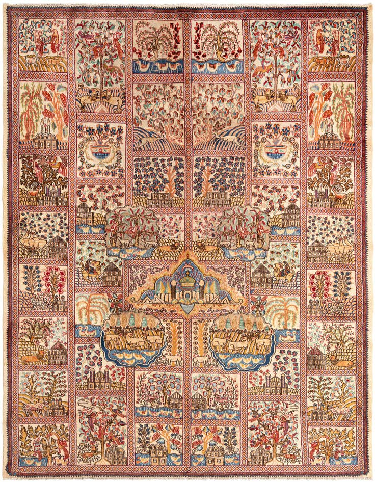 Detail image of 9' 3 x 12' 1 Kerman Wool Rug