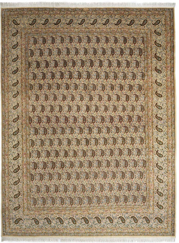 Detail image of 10' 2 x 13' 1 Kerman Wool Rug
