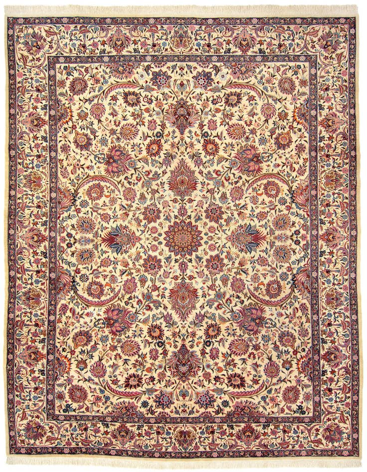 Detail image of 9' 9 x 12' 10 Hand Knotted Kerman Persian Wool Rug