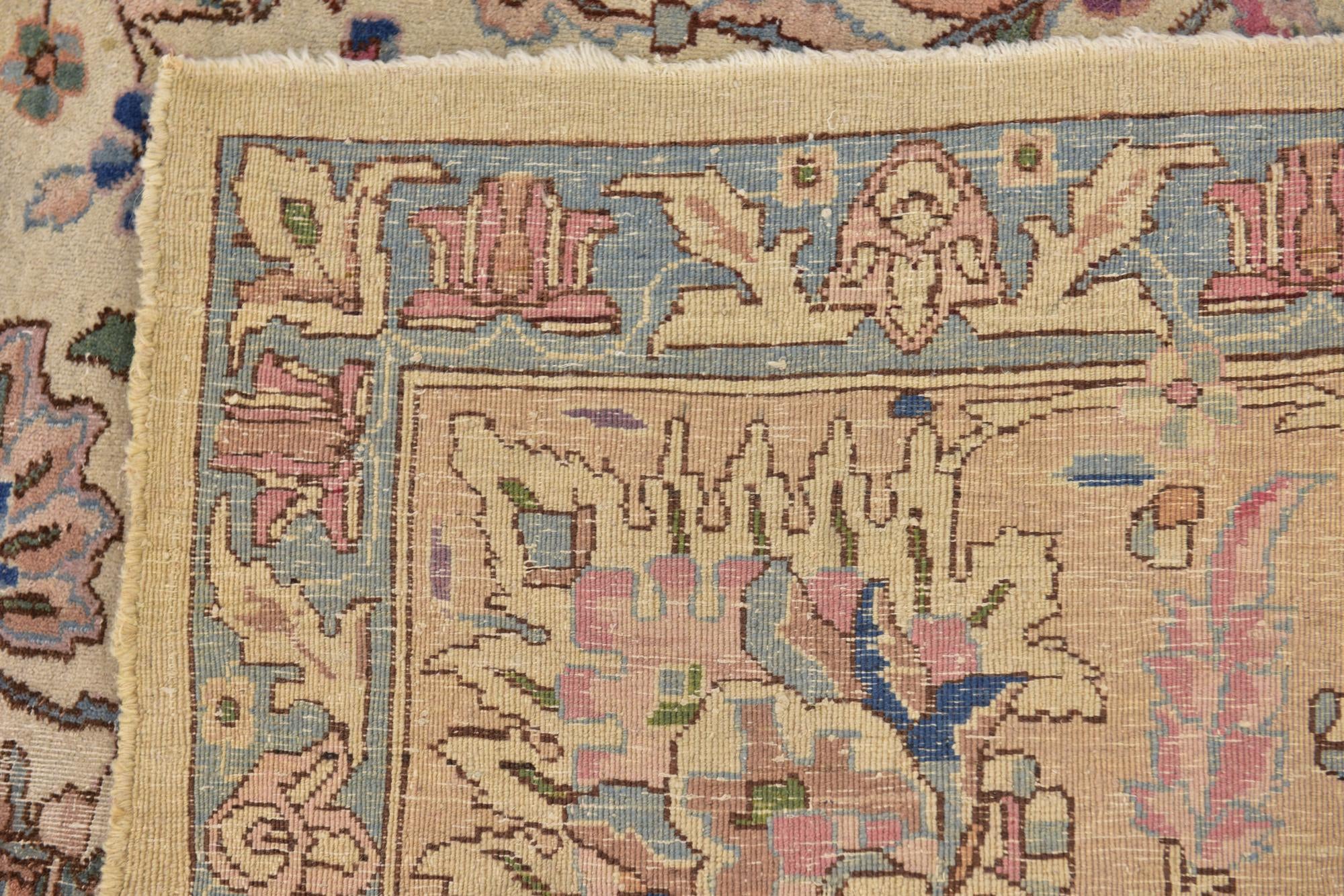 8' 3 x 11' 10 Hand Knotted Kerman Persian Wool Rug