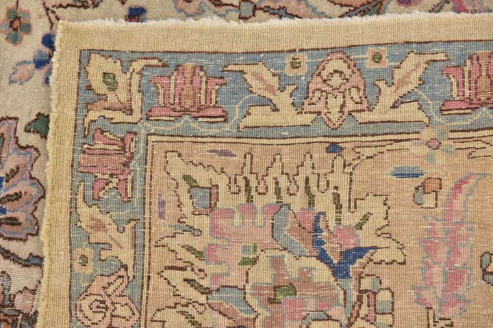 8' 3 x 11' 10 Hand Knotted Kerman Persian Wool Rug