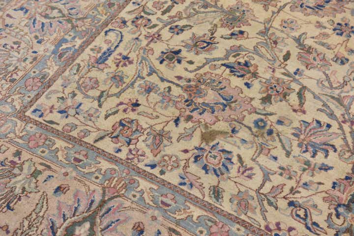 8' 3 x 11' 10 Hand Knotted Kerman Persian Wool Rug