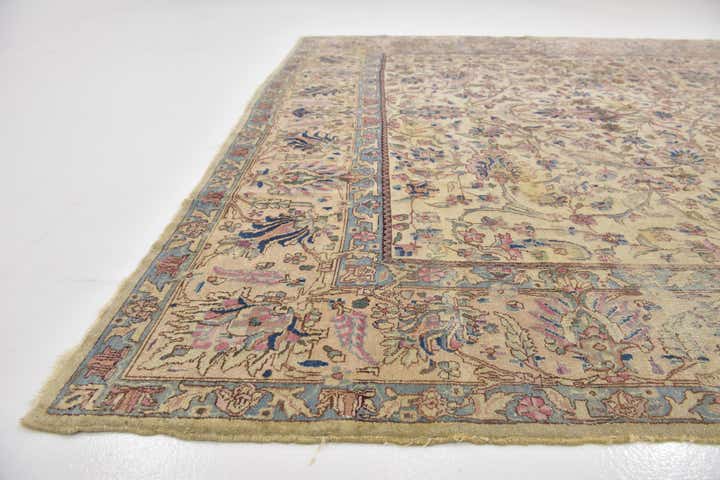 8' 3 x 11' 10 Hand Knotted Kerman Persian Wool Rug