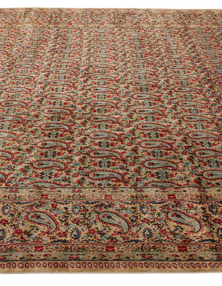 Detail image of 9' 11 x 13' 7  Hand Knotted Kerman Persian Wool Rug