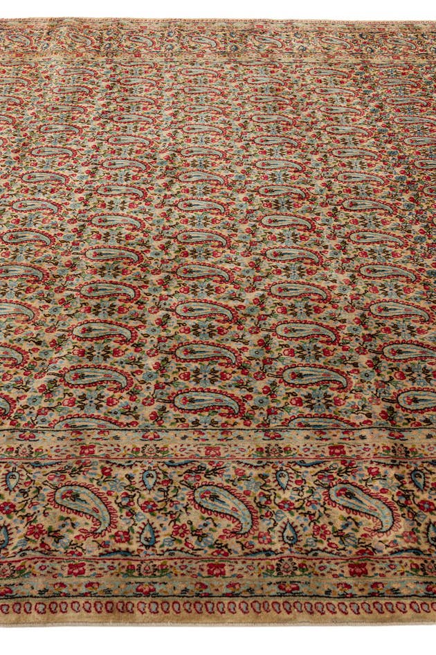 Detail image of 9' 11 x 13' 7 Hand Knotted Kerman Persian Wool Rug