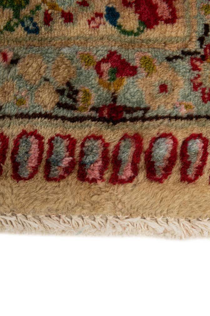 9' 11 x 13' 7 Hand Knotted Kerman Persian Wool Rug