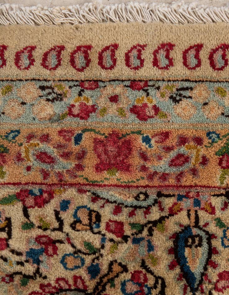 Detail image of 9' 11 x 13' 7  Hand Knotted Kerman Persian Wool Rug