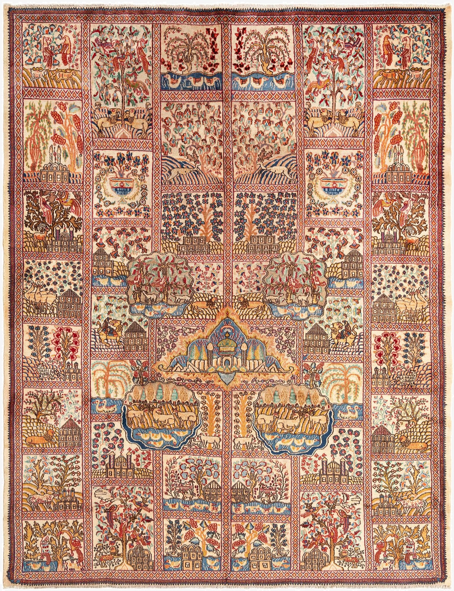 9' 3 x 12' 1 Kerman Wool Rug