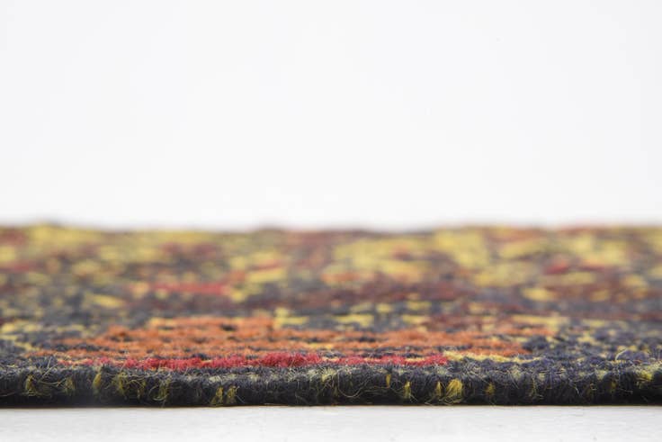 Detail image of 4' 2 x 5' 8 Hand Woven Kilim Afghan Wool Rug