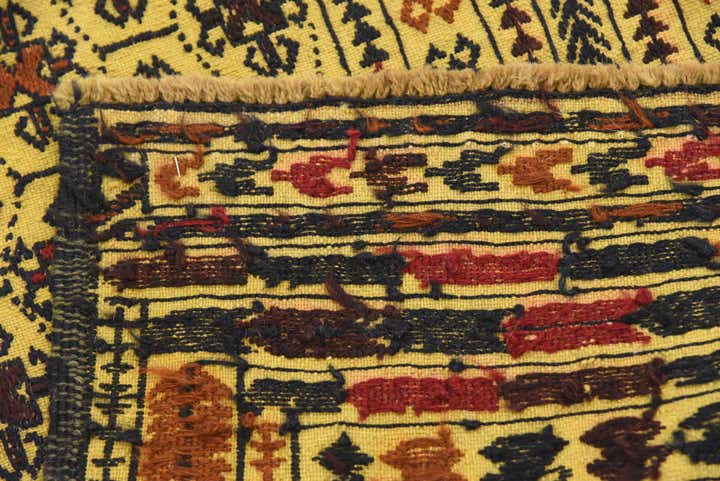 4' 2 x 5' 8 Hand Woven Kilim Afghan Wool Rug