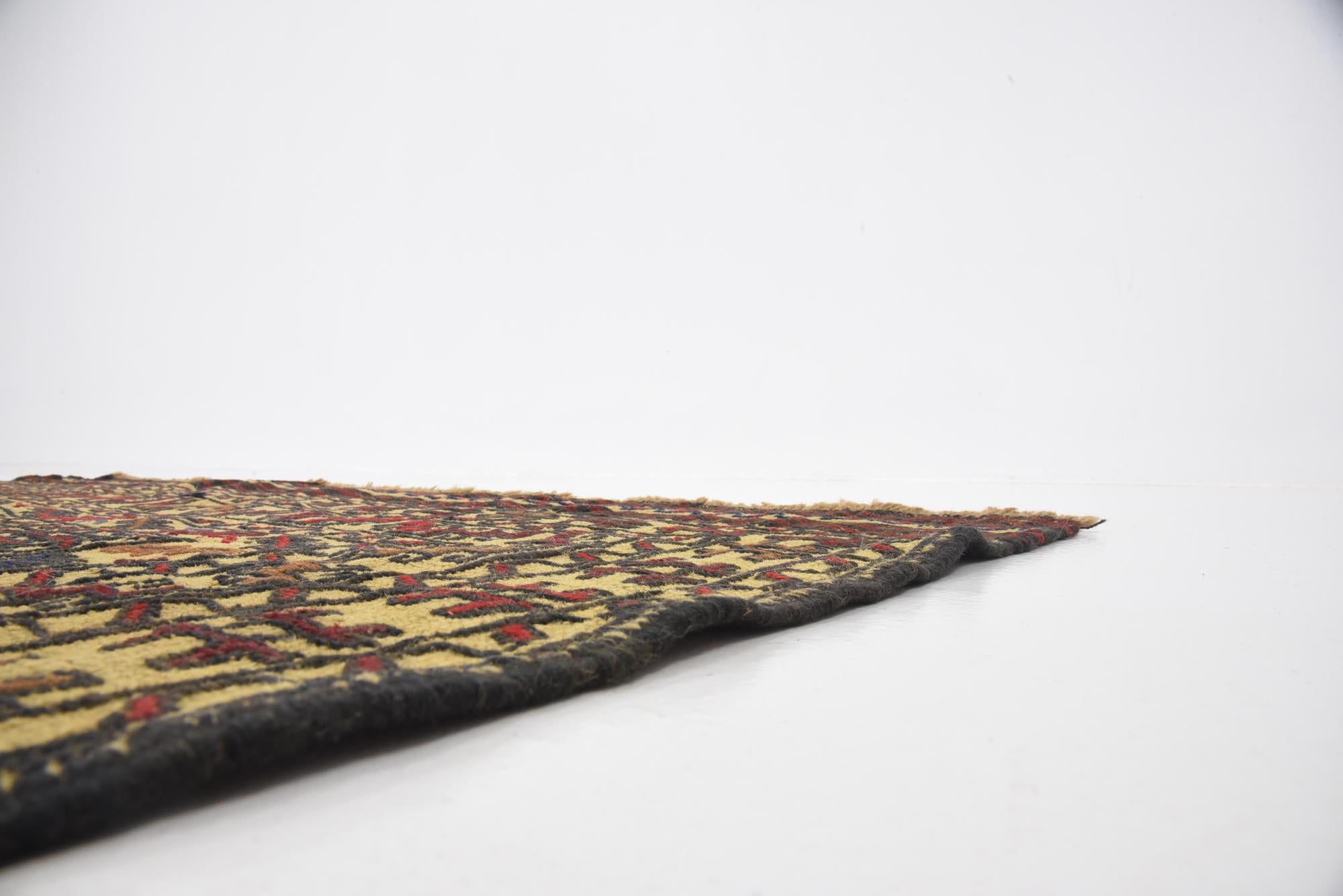 4' x 6' 4 Hand Woven Kilim Afghan Wool Rug