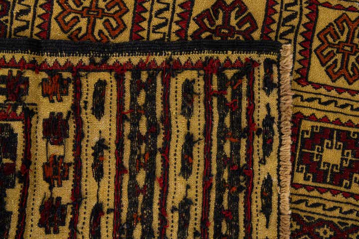 4' x 6' 7 Hand Woven Kilim Afghan Wool Rug