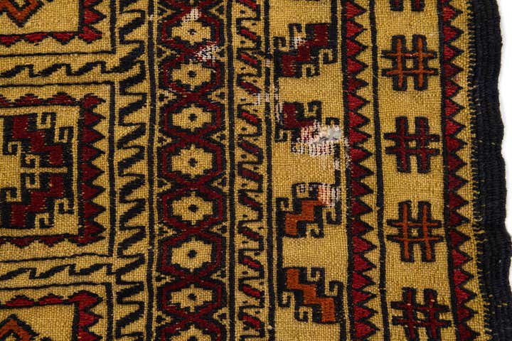 4' x 6' 7 Hand Woven Kilim Afghan Wool Rug