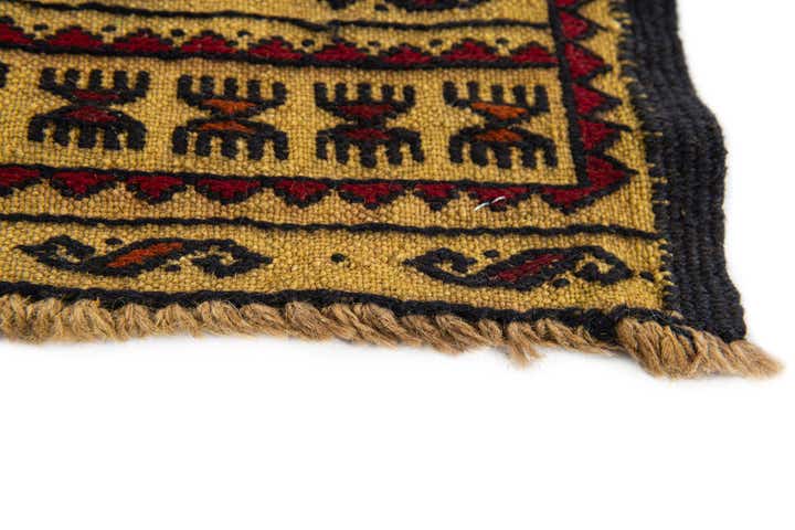 4' x 6' 7 Hand Woven Kilim Afghan Wool Rug