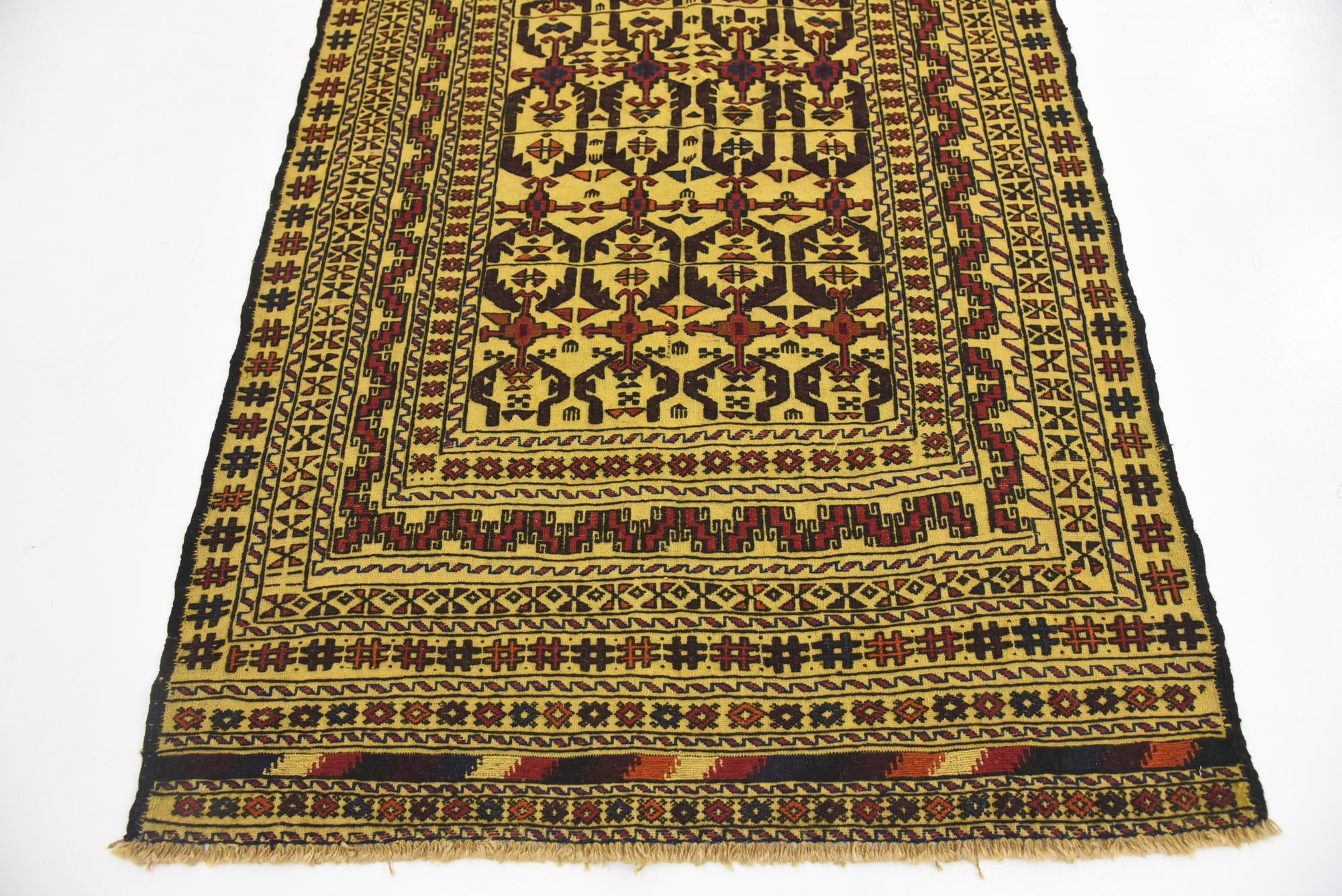 120cm x 190cm Tejido a mano Kilim afgano Alfombra Lana